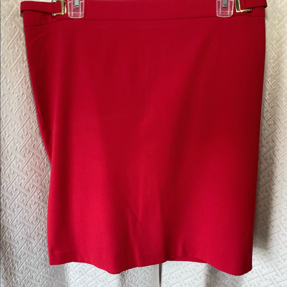New York & Company Stretch,  Red, pencil skirt, 14